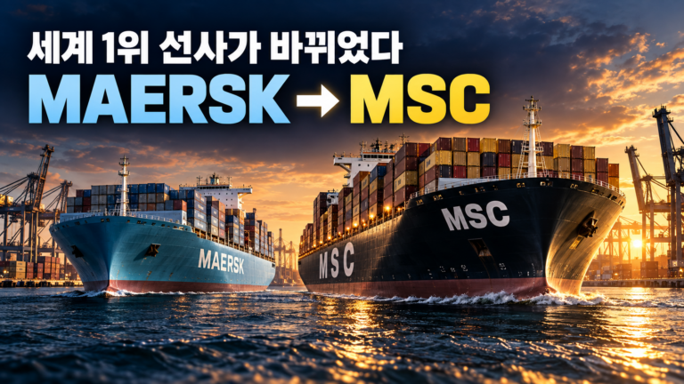 세계 1위 컨테이너 선사 MSC와 Maersk 비교