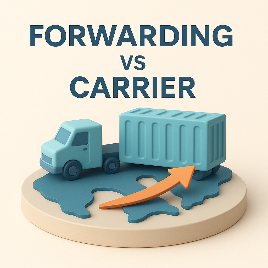 포워딩과 운송사의 차이 forwarding and carrier